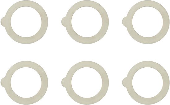 Bormioli Rocco Rubber voor Fido weckpot - Ø 9 cm - Set-6