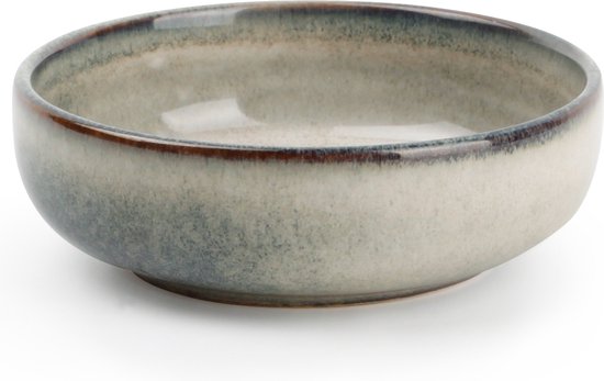 S&P schaaltje grijs 9xh3 cm. Set van 4 Meridiaan
