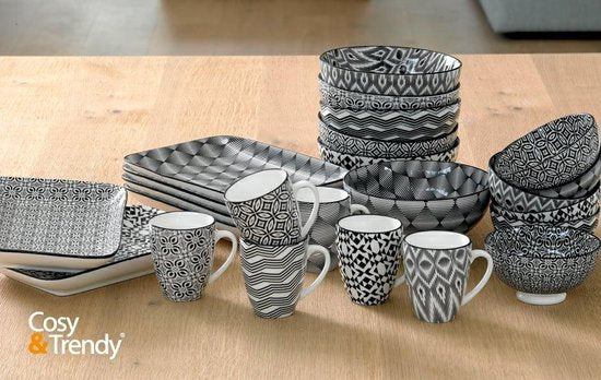 Cosy&Trendy Nikko Black Beker - Ø 7 cm - Set-6