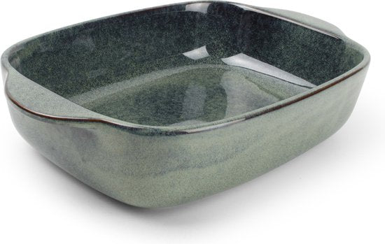 Salt&Pepper - Ovenschaal - 32/25,5x20,5xH7cm - groen/blauw - Meridian