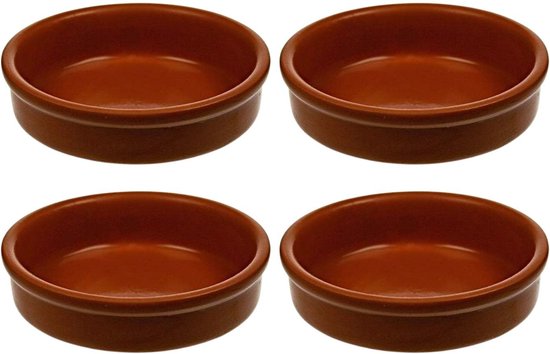 Cosy & Trendy Crème brûlée Schaaltje - Terracotta - Ø12 cm - 4 stuks