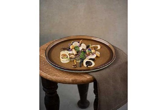 QUINTANA AMBER DESSERTBORD D22CM - 6 stuks