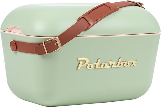 Polarbox - Koelbox - met Schouderband - Olijf Goud - 12 Liter - 40x26x(H)24cm