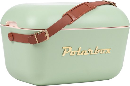 Polarbox - Koelbox - met Schouderband - Olijf Goud - 20 Liter - 45x30x(H)28cm