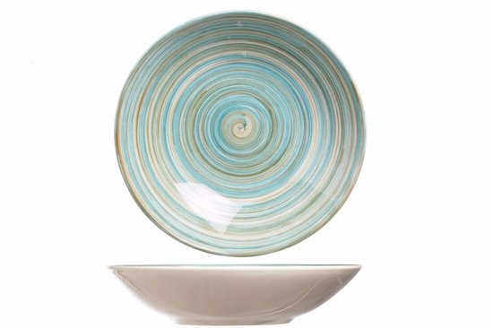 Cosy & Trendy Turbolino Diep Bord - Ø 21 cm - Blauw - Set-6