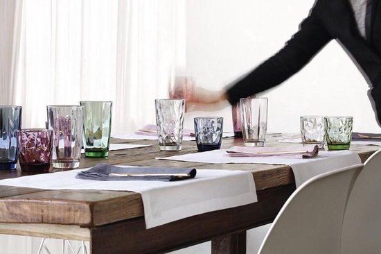 Bormioli Rocco Diamond waterglas - 39 cl - Blauw - Set-6