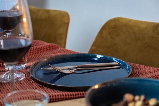 Cosy&Trendy Quintana Blue Dessertbord - Ø 22 cm