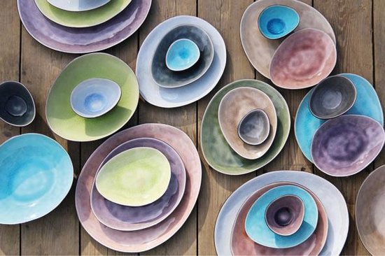 Cosy&Trendy Streetfood Festival Bord - Ovaal - 27.5 cm x 23 cm - Set-10