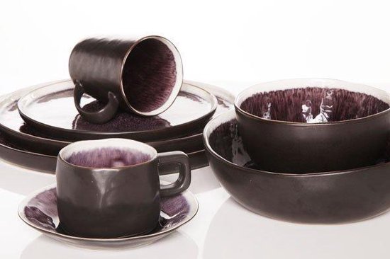 Cosy&Trendy Laguna Dinerbord - Ø 27 cm - Paars - Set-4