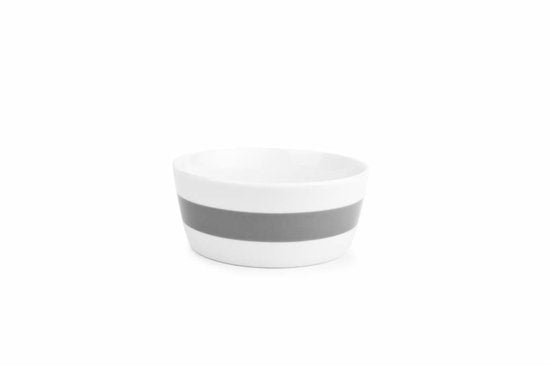 Salt&Pepper Stripes Kom - 13 cm - grijs - 4 stuks