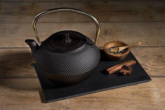 Cosy & Trendy Shinto Theepot - 1L2 - Zwart - Koper Handvat