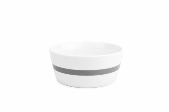 Salt&Pepper Stripes Kom - 13 cm - grijs - 4 stuks