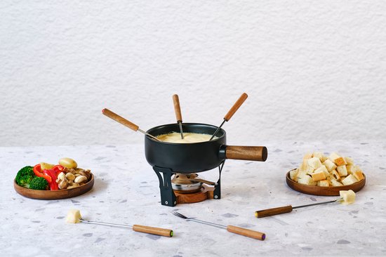 Cosy&Trendy Aspen Fondue - Ø20,5cm - Stoneware + 6 Vorken