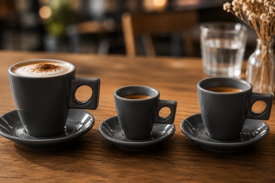 Walkure - NYNY - Cappuccino cup - 0,20L - Dark Grey