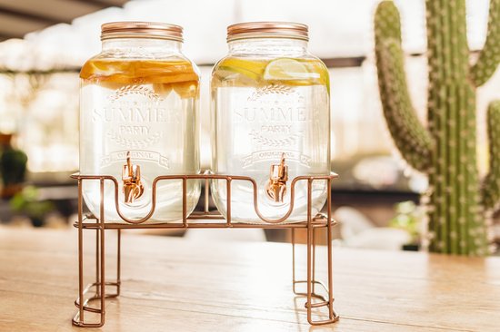 Cosy&Trendy Sapdispenser set op standaard - 2x 3,5 liter
