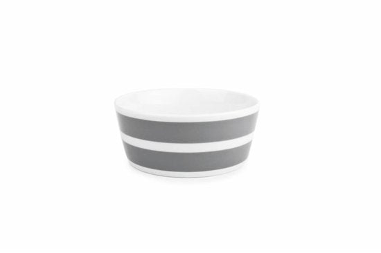 Salt&Pepper Stripes Kom - 13 cm - grijs - 4 stuks