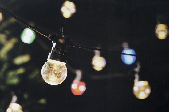 LED SFEERVERLICHTING 5M - 10 LAMPEN MULTIKLEUR - MET AFSTANDSBEDIENING