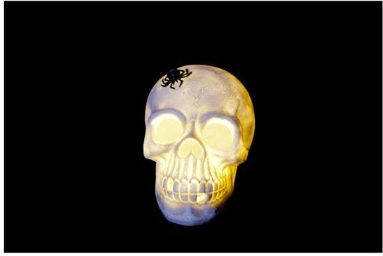 Cosy @ Home Doodskop Met Led Licht 17x13x16cm Resine