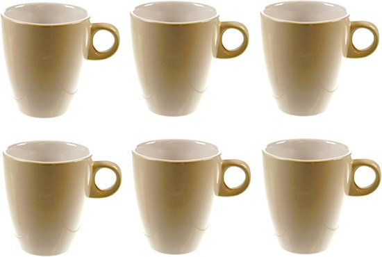 Cosy & Trendy Vicky Beker - 19 cl - Ø 7 cm x 8.5 cm - Beige - Set-6