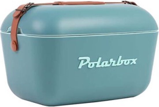 Polarbox Koelbox met Schouderband - Marineblauw Mustard - 12 Liter