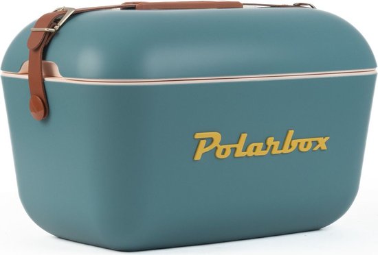 Polarbox Koelbox met Schouderband - Marineblauw Mustard - 20 Liter