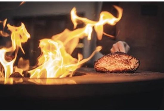 White Fire Ambiance BBQ Vuurschaal – Voor Sfeervol Buiten Koken en Dineren - Luxe Buiten Grill