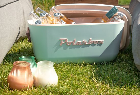 Polarbox Koelbox met Schouderband - Pastelgroen - 20 Liter - 45x30x(H)27cm