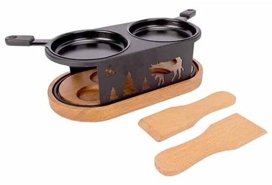 Aspen Raclette Ovaal 2 Personen +spatels