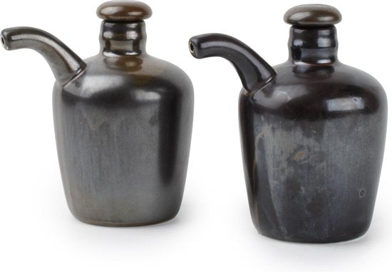 F2D Escura servies metallic olie en azijn set