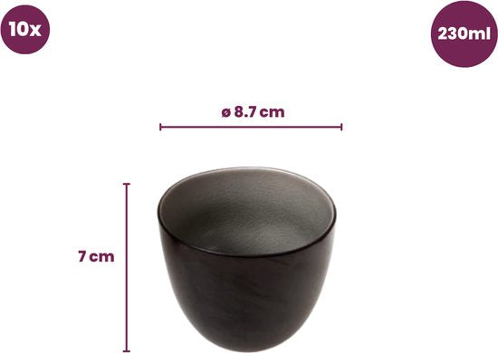 Cosy&Trendy Streetfood Festival Kopje - Ø 8.7 cm x 7 cm - Set-10