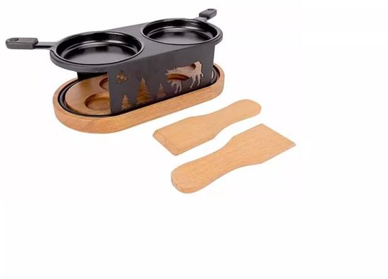 Aspen Raclette Ovaal 2 Personen +spatels