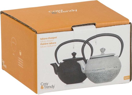 Cosy & Trendy Shinto Cream Theepot - Gietijzer - 0.35 L