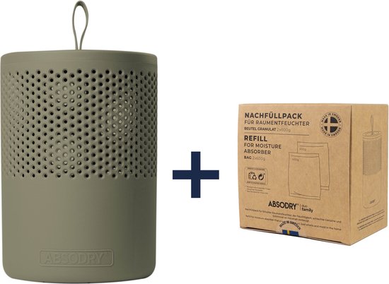 Absodry - Duo Family Bag - Green + Navulling - Voordeelbundel