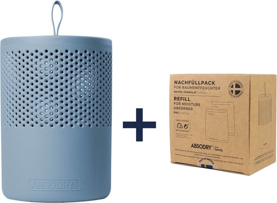 Absodry - Duo Family Bag - Blue + Navulling - Voordeelbundel