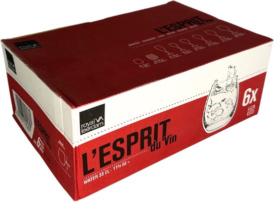 Royal Leerdam L Esprit du Vin Waterglas 33 cl - 6 stuks