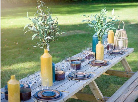 Cosy&Trendy Quintana Blue dinerbord - Ø 27,5 cm - Set-4