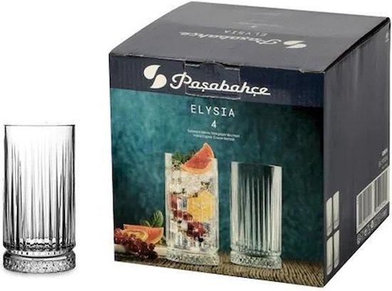 Pasabahce - Elysia Longdrink - Set van 4- 445 CC