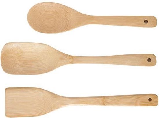 Keukengerei - bamboe - set van 4