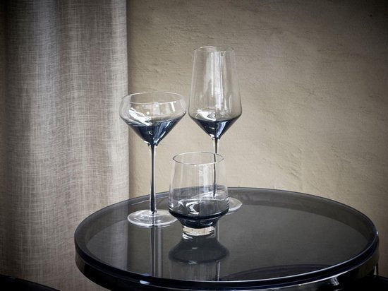 S|P Collection - Wijnglas 51cl smoked - Secrets - set/2