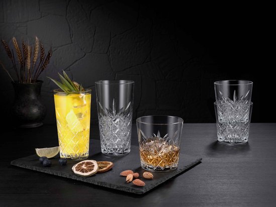 Pasabahce Timeless - Waterglazen - Stapelbaar - 34 cl - 6 stuks - Transparant - Conisch Glas