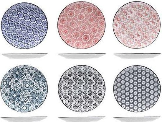 Cosy&Trendy Delirio ontbijtbord - Ø 19 cm - Set-6
