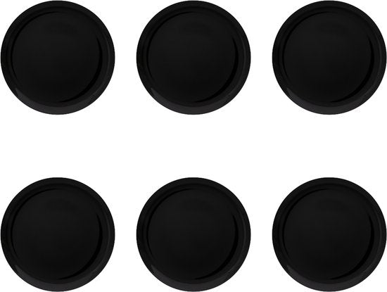 Grote Zwarte Pizzaborden - 6 stuks - 32 cm