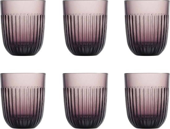 La Rochere - Oussant Aubergine Tumbler 29CL SET6 D8XH9,5CM