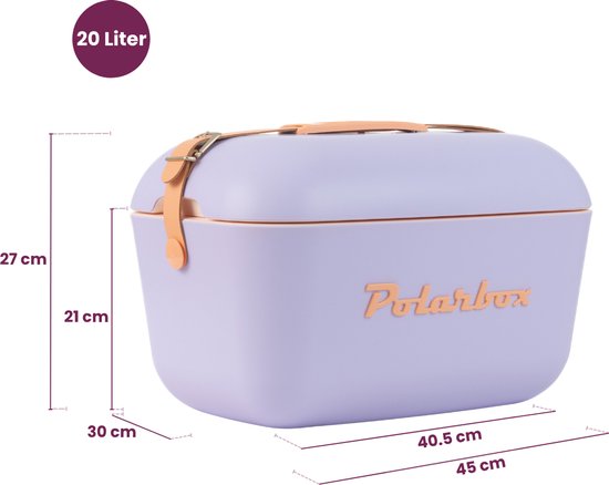 Polarbox Koelbox met Schouderband - Paars Sorbet - 20 Liter