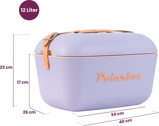 Polarbox Koelbox met Schouderband - Paars Sorbet - 12 Liter