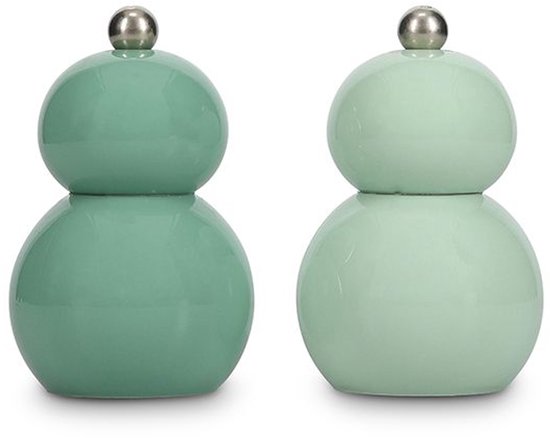 ONA Betty Green peper- en zoutmolenset, 2 stuks.