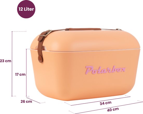 Polarbox Koelbox met Schouderband - Oranje Sorbet - 12 Liter