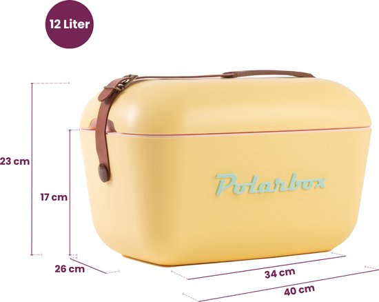Polarbox Retro Koelbox Nevera – 12 Liter Inhoud – Duurzaam Geproduceerd