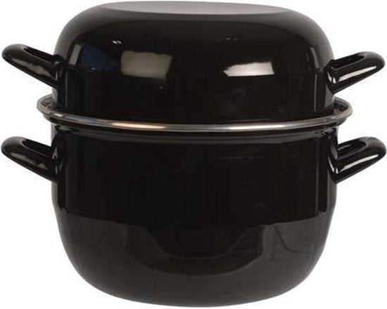 Cosy&Trendy Mosselpan - Ø 20 cm - 2 kg - 3L25 - Zwart