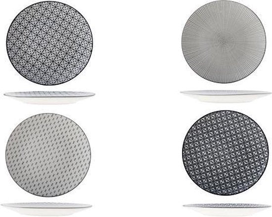 Cosy&Trendy Mix Crazy dinerbord Ø 26,8 cm - assorti - Set-4
